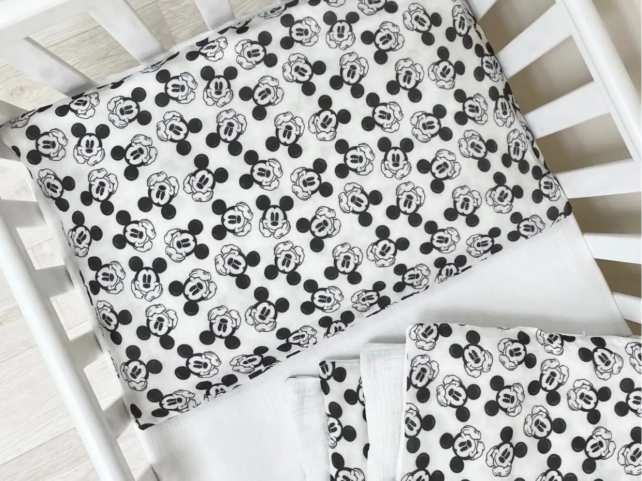 Комплект постельного белья муслин Микки