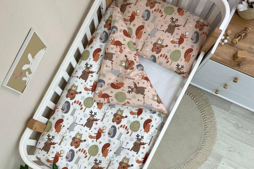 Комплект постельного белья Baby Mix Зверята музыканты