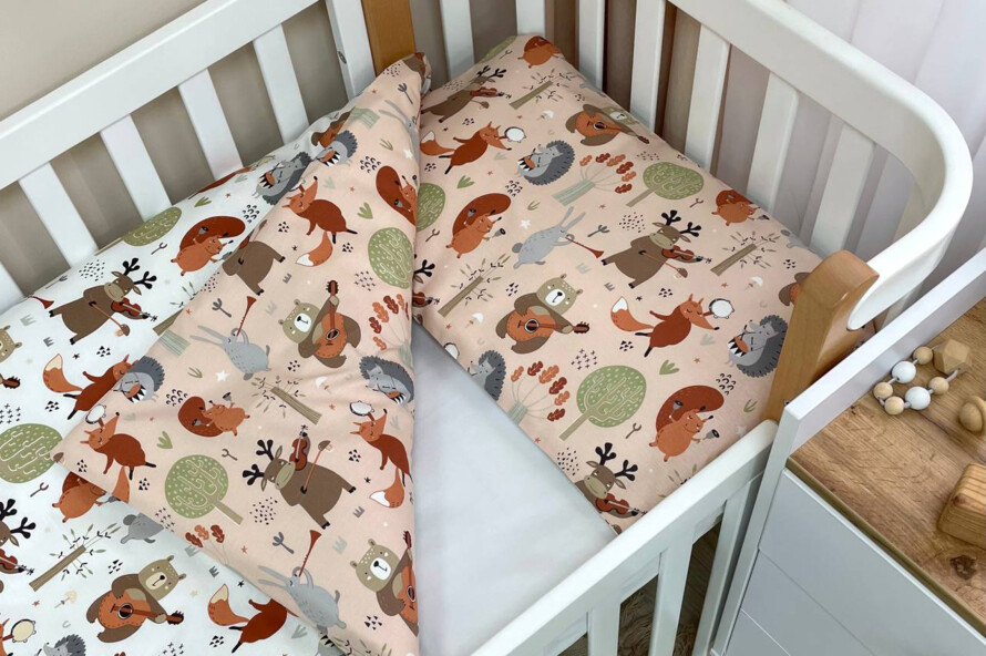 Комплект постельного белья Baby Mix Зверята музыканты