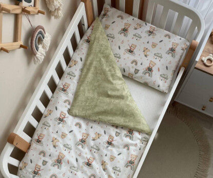 Комплект постельного белья Baby Mix Мишка boy мята