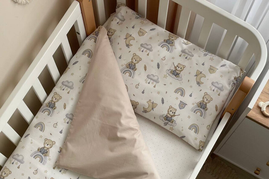 Комплект постельного белья Baby Mix Мишка boy синий