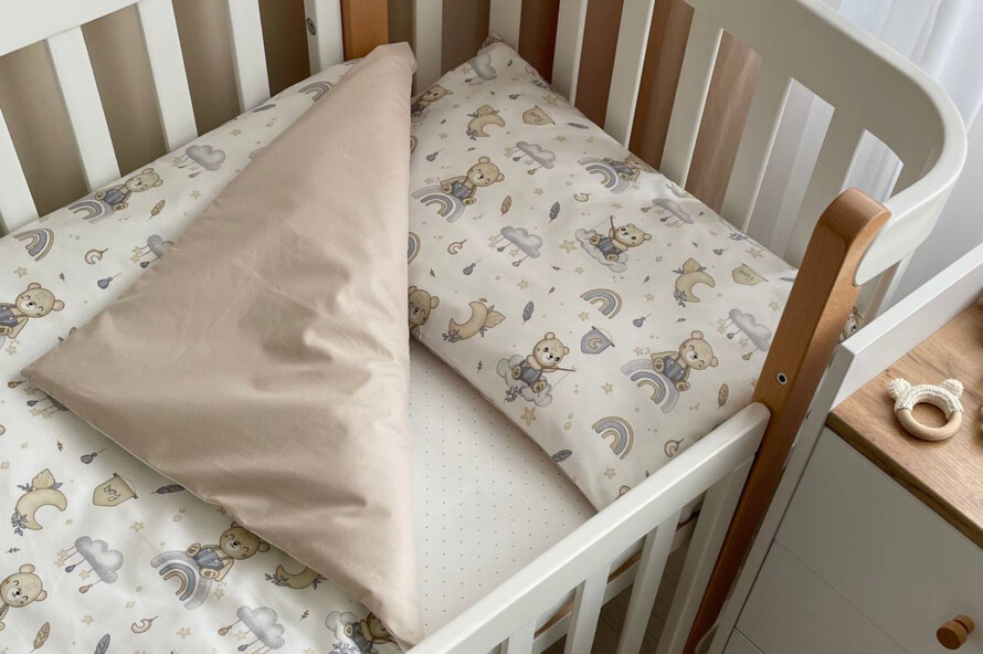 Комплект постельного белья Baby Mix Мишка boy синий