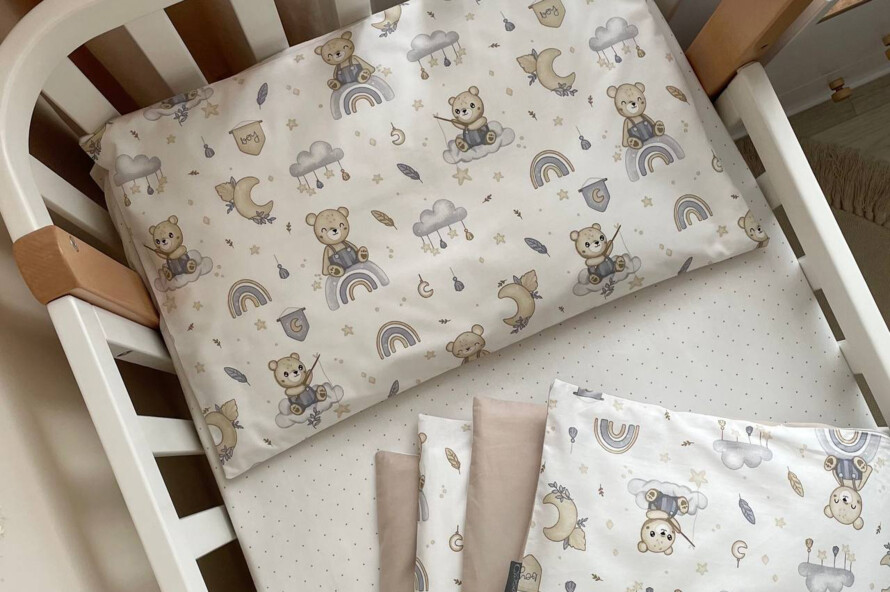 Комплект постельного белья Baby Mix Мишка boy синий