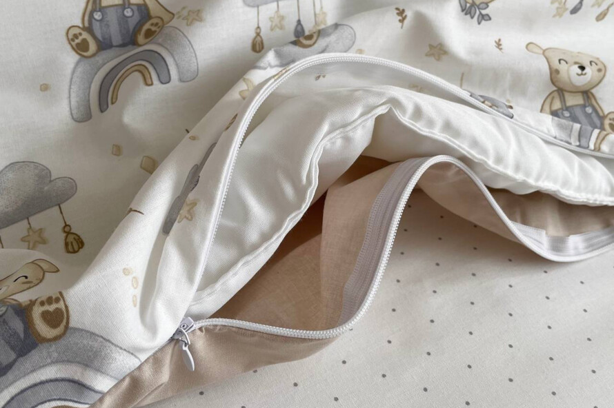 Комплект постельного белья Baby Mix Мишка boy синий