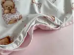 Комплект постільної білизни Baby Mix Ведмедик у ковдрі на білому