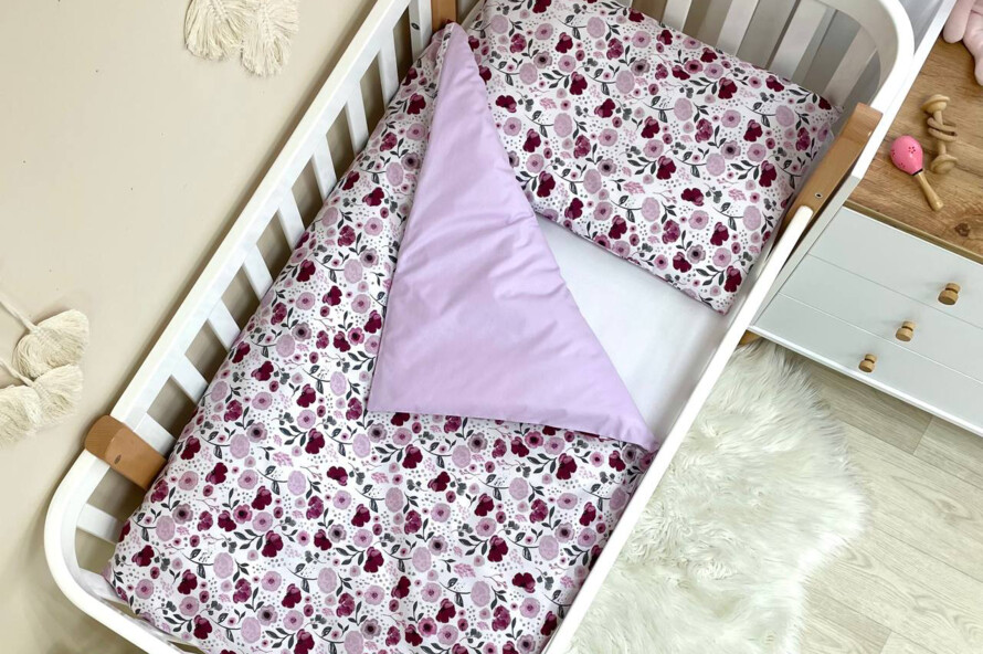 Комплект постільної білизни Baby Mix Лілові квіти