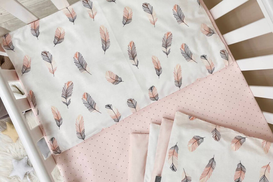 Комплект постельного белья Baby Mix Перо пудра
