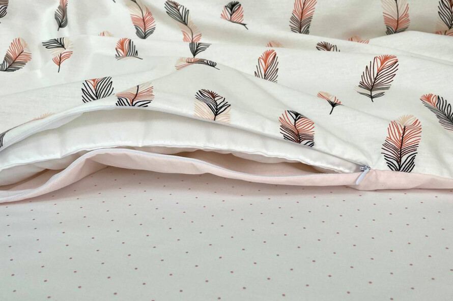 Комплект постельного белья Baby Mix Перо пудра