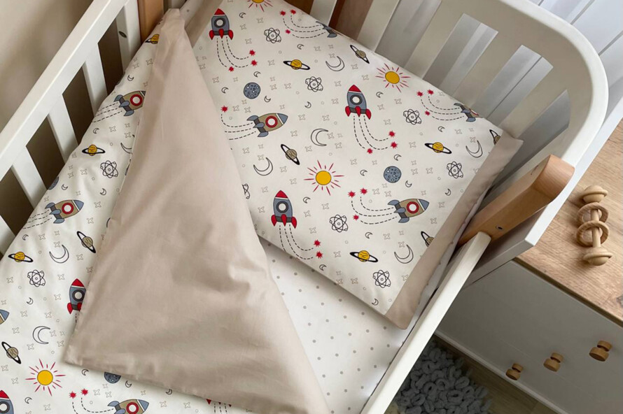 Комплект постельного белья Baby Mix Ракеты