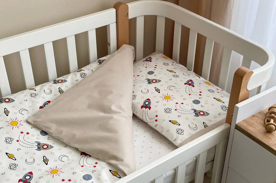 Комплект постельного белья Baby Mix Ракеты