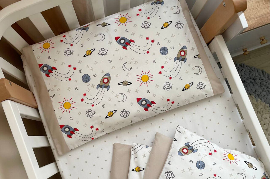 Комплект постельного белья Baby Mix Ракеты