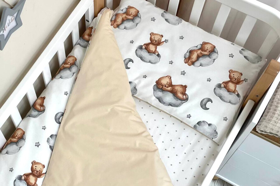 Комплект постельного белья Baby Mix Тедди бежевый