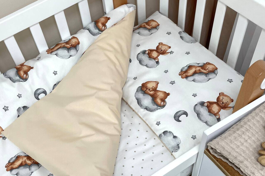 Комплект постельного белья Baby Mix Тедди бежевый