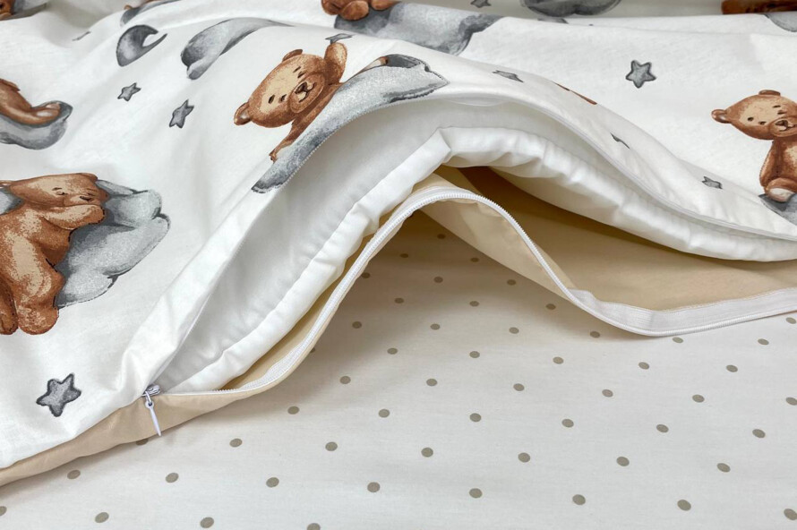 Комплект постельного белья Baby Mix Тедди бежевый