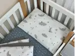 Комплект постільної білизни Baby Mix Хмари сірі з місяцем