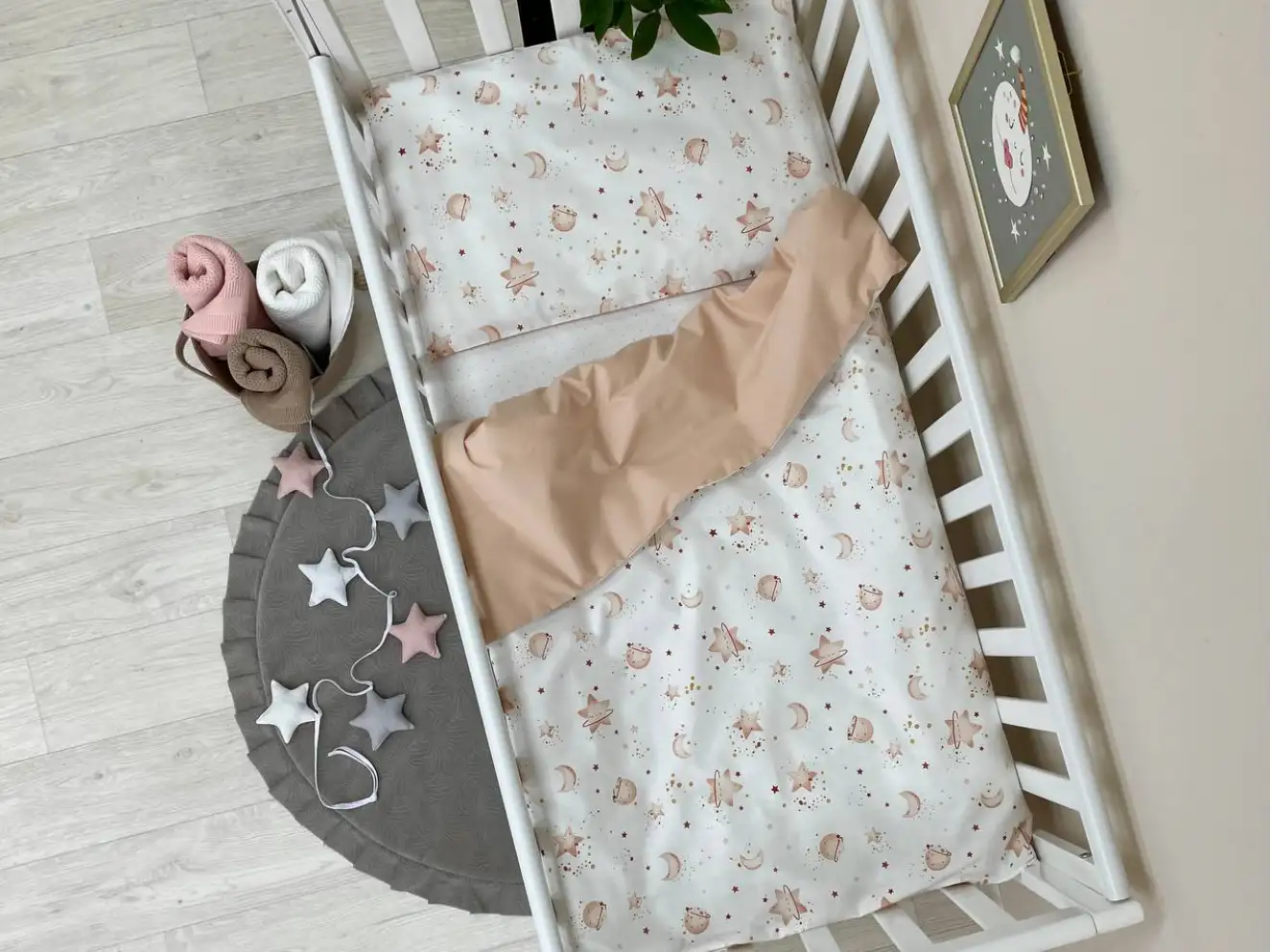 Комплект постільної білизни Happy night Галактика бежевий Комплект постільної білизни Happy night Галактика бежевий