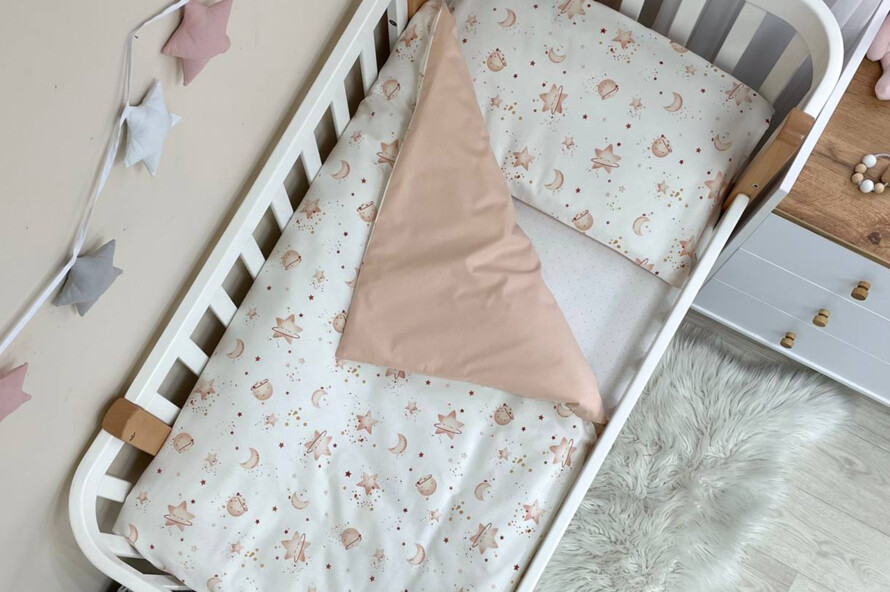 Комплект постільної білизни Happy night Галактика бежевий