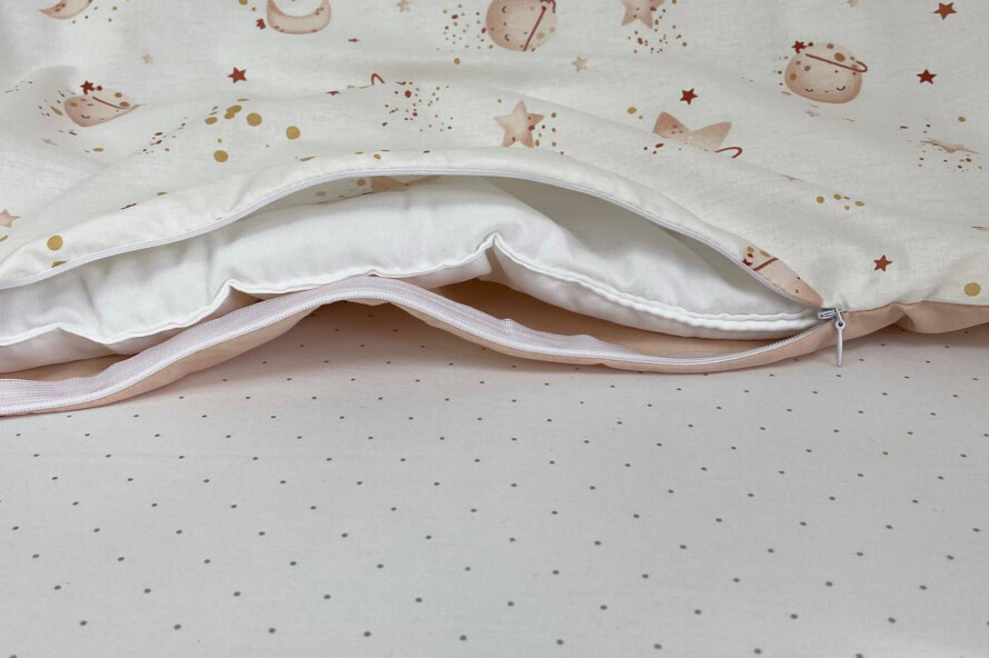 Комплект постільної білизни Happy night Галактика бежевий