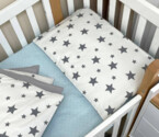 Комплект постільної білизни Happy night Зірки сірі