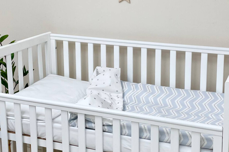 Комплект постельного белья Shine голубой зигзаг