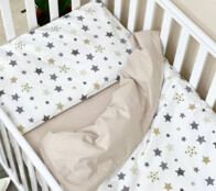 Комплект постельного белья Baby Dream Stars бежевый