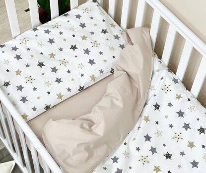 Комплект постельного белья Baby Dream Stars бежевый
