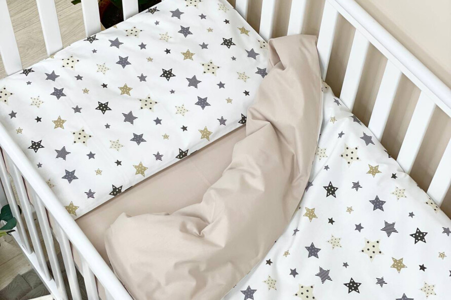 Комплект постельного белья Baby Dream Stars бежевый