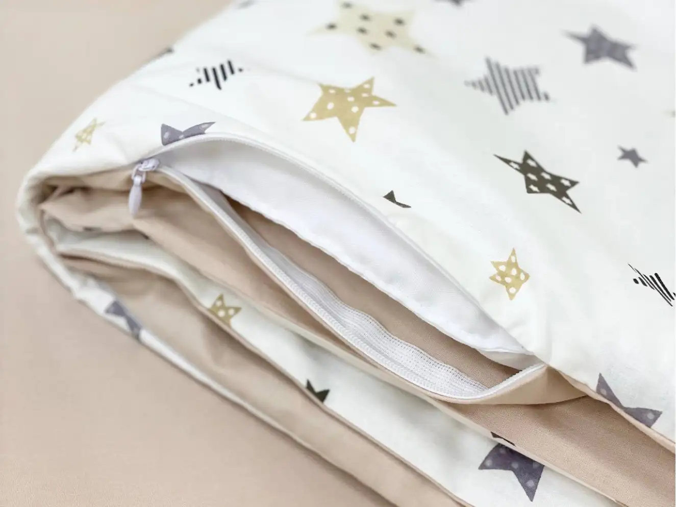 Комплект постельного белья Baby Dream Stars бежевый