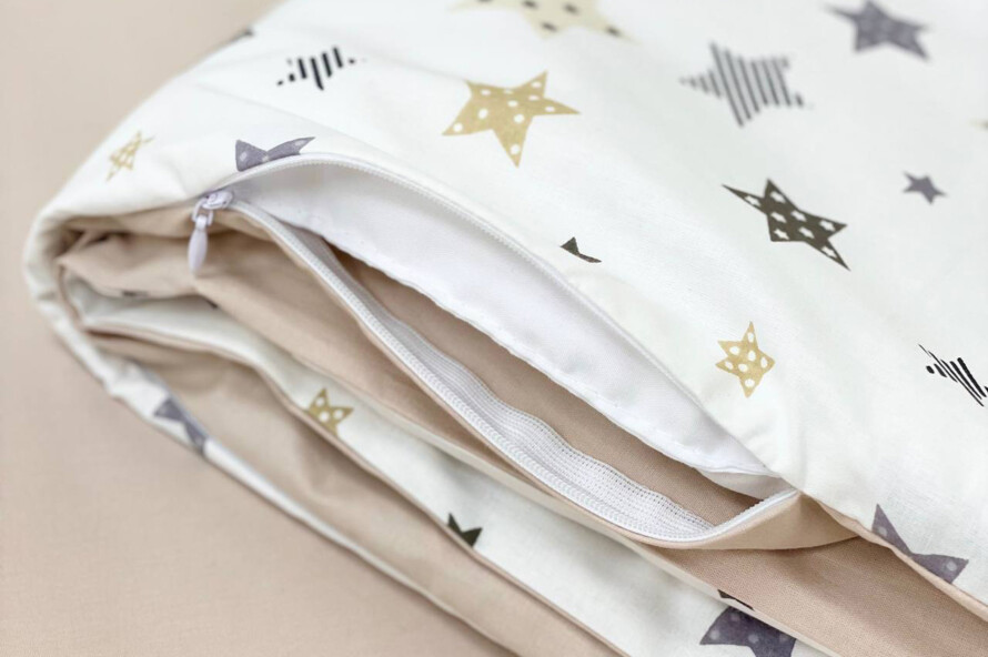 Комплект постельного белья Baby Dream Stars бежевый