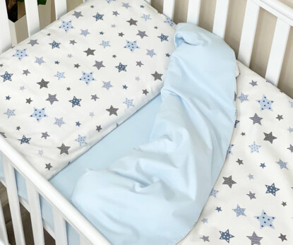 Комплект постельного белья Baby Dream Stars голубой