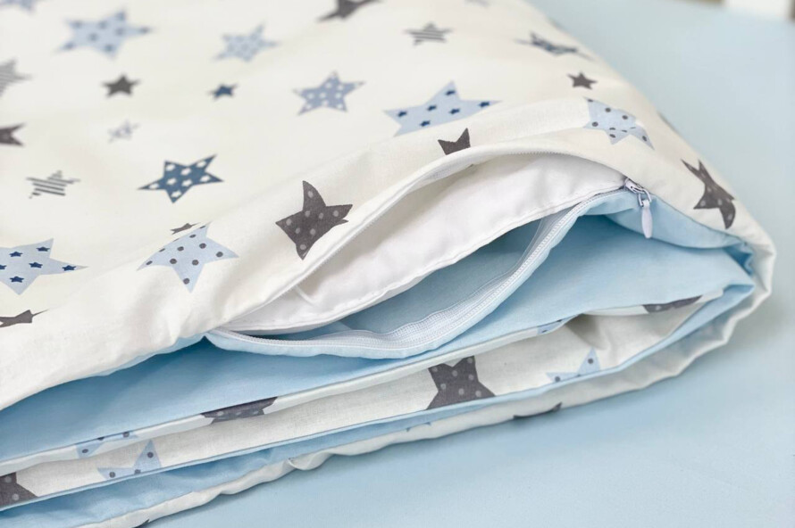 Комплект постельного белья Baby Dream Stars голубой