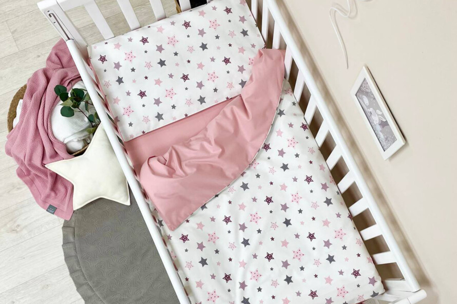 Комплект постельного белья Baby Dream Stars пудра