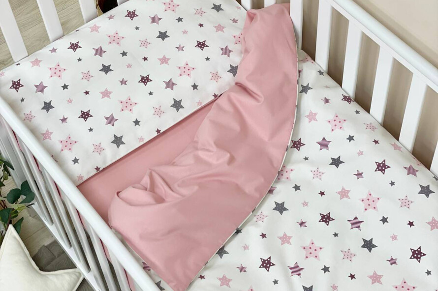 Комплект постельного белья Baby Dream Stars пудра