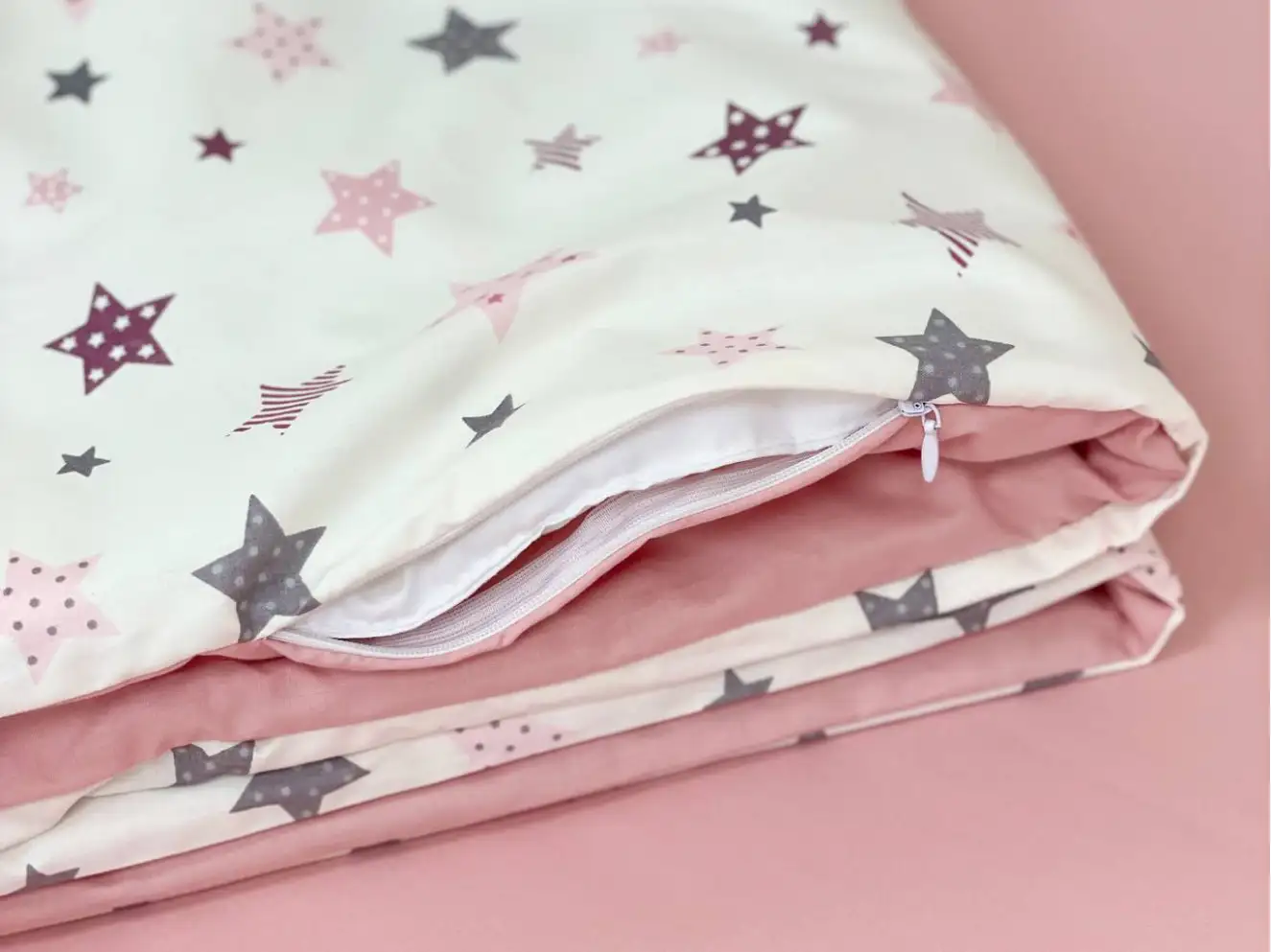 Комплект постільної білизни Baby Dream Stars пудра