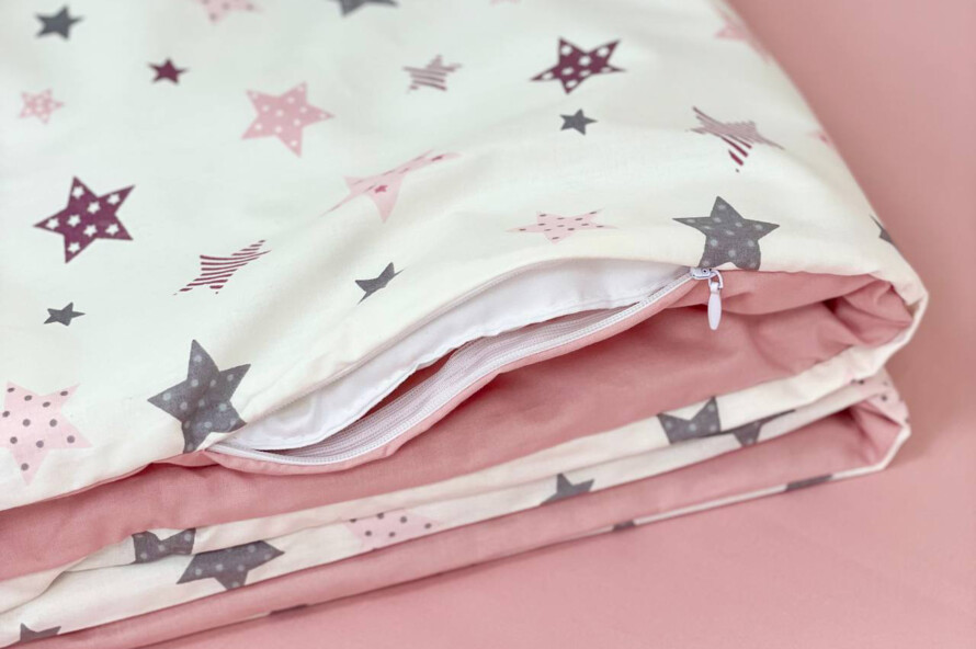 Комплект постельного белья Baby Dream Stars пудра