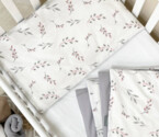 Комплект постільної білизни Baby Dream Гілочки котики пудра
