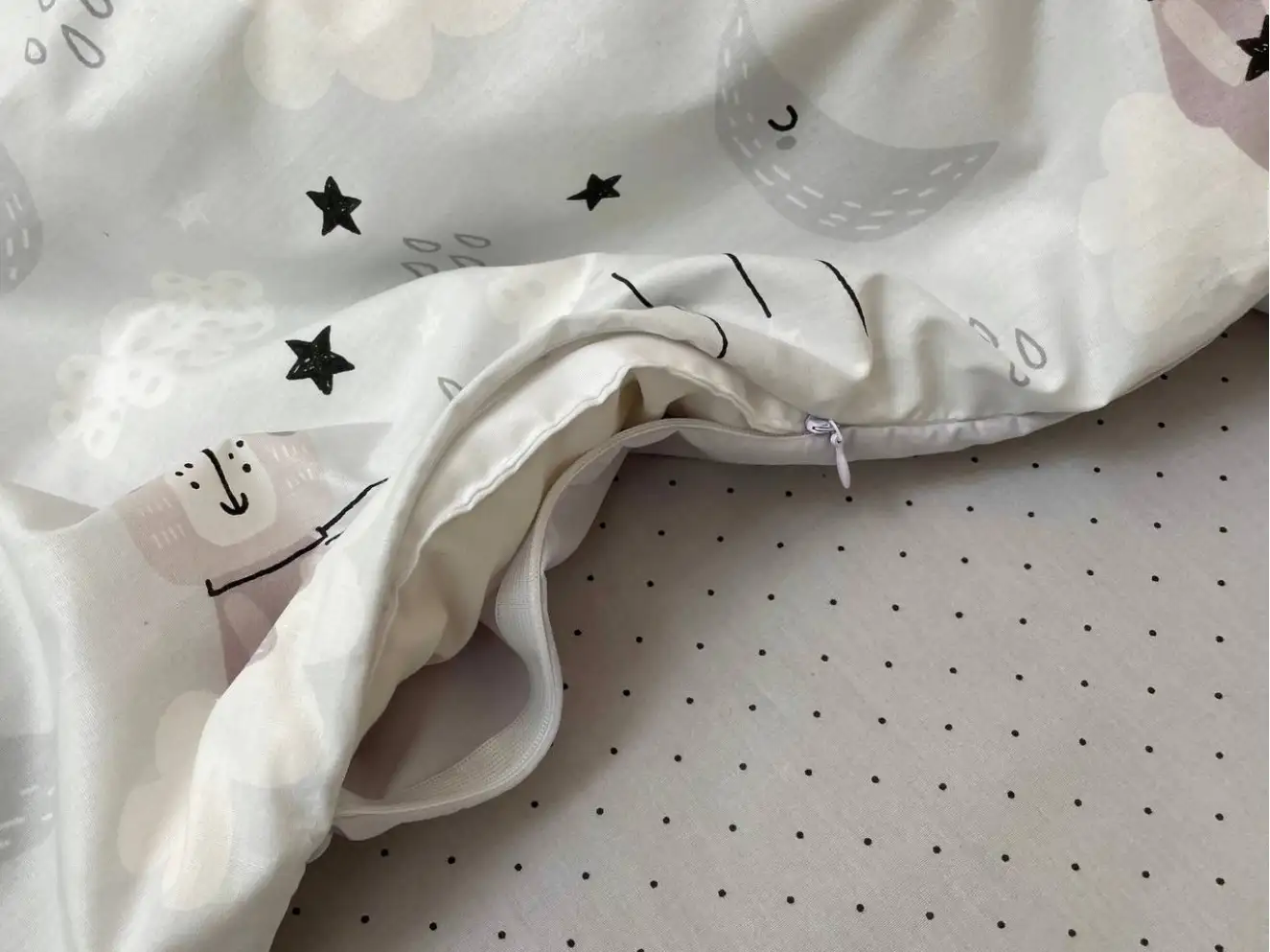 Комплект постільної білизни Baby Dream Коти у хмарах сірий Комплект постільної білизни Baby Dream Коти у хмарах сірий