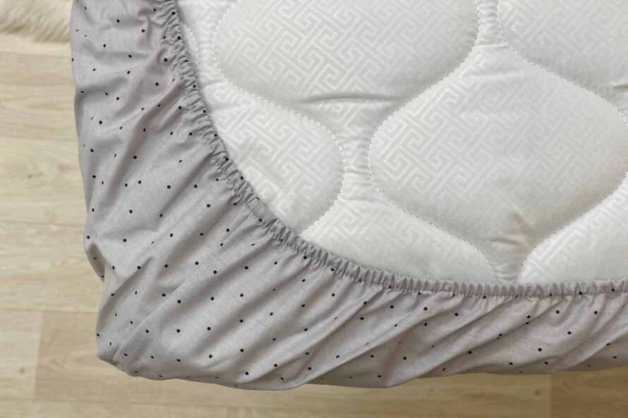 Комплект постельного белья Baby Dream Коты в облаках серый