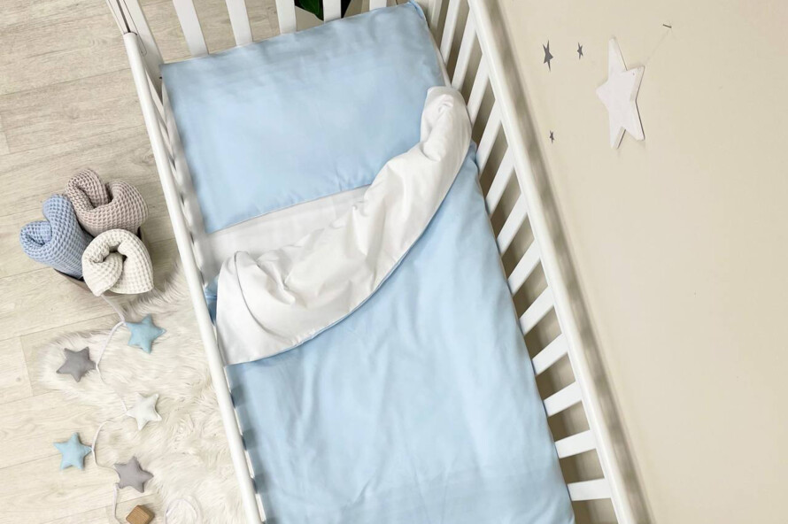 Комплект постельного белья Универсальная голубой