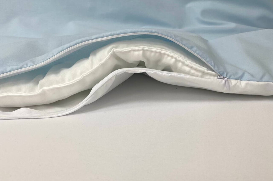 Комплект постельного белья Универсальная голубой