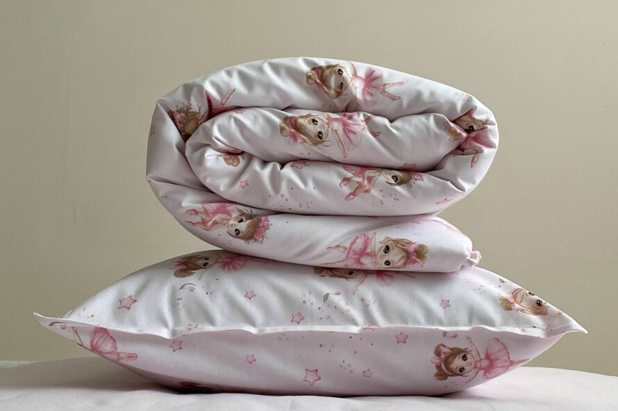 Комплект постельного белья Танцовщицы на розовом