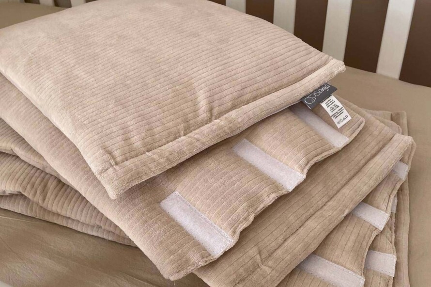 Комплект постельного белья Мозайка Velvet мокко