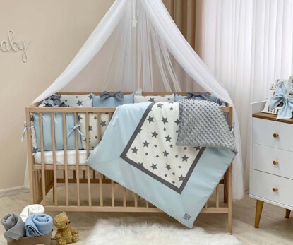 Комплект постільної білизни Колекція №4 Зірки блакитний