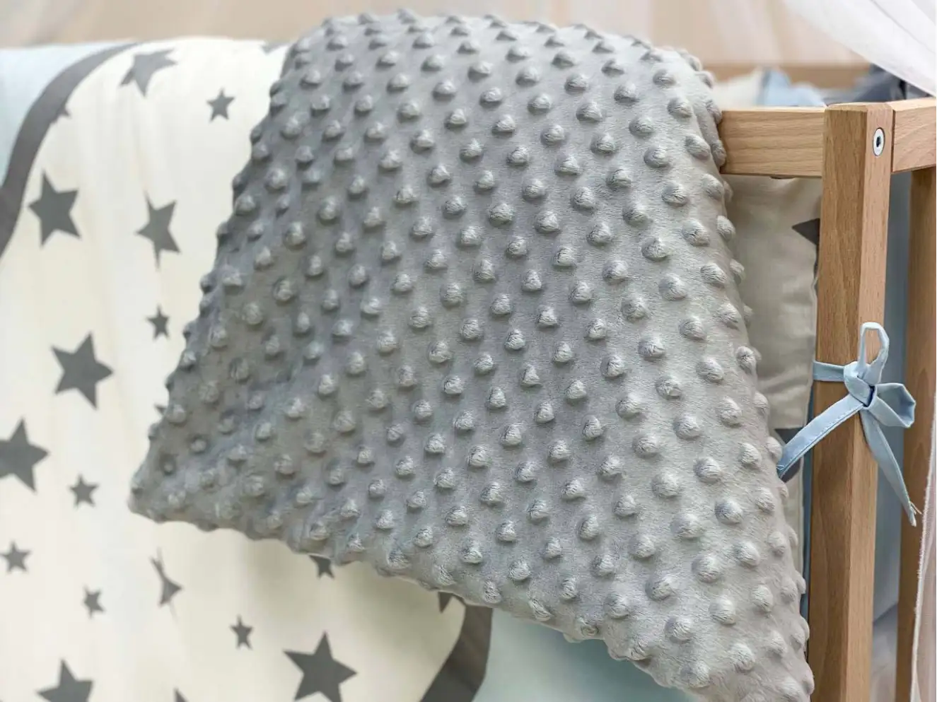 Комплект постільної білизни Колекція №4 Зірки блакитний