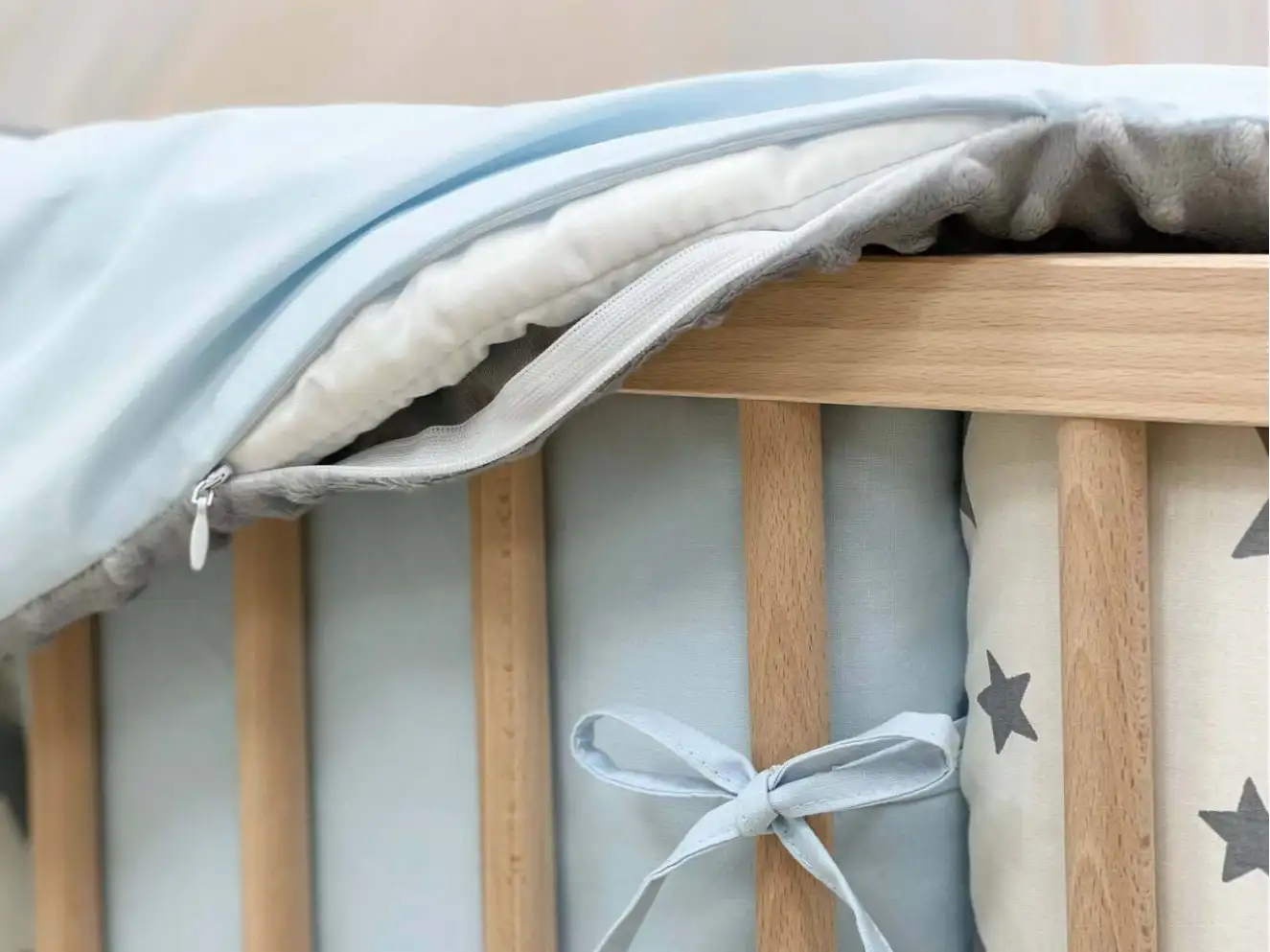 Комплект постільної білизни Колекція №4 Зірки блакитний