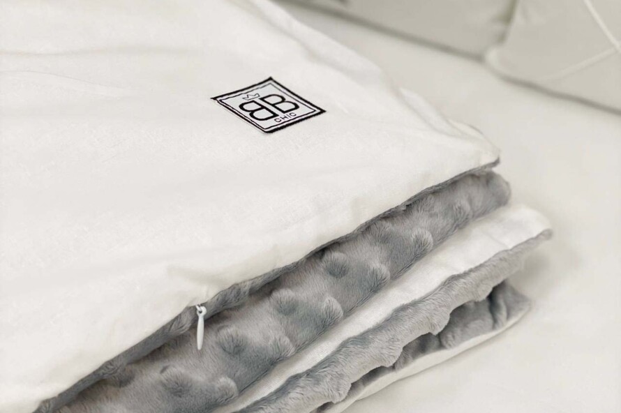 Комплект постельного белья Коллекция №4 Звезды серый