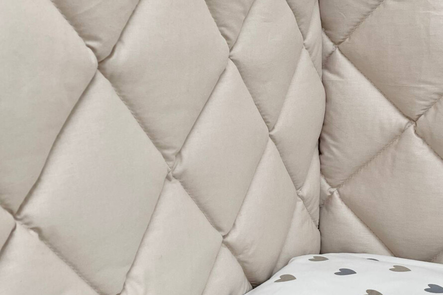 Комплект постельного белья Baby Mix Серо-бежевые сердечки