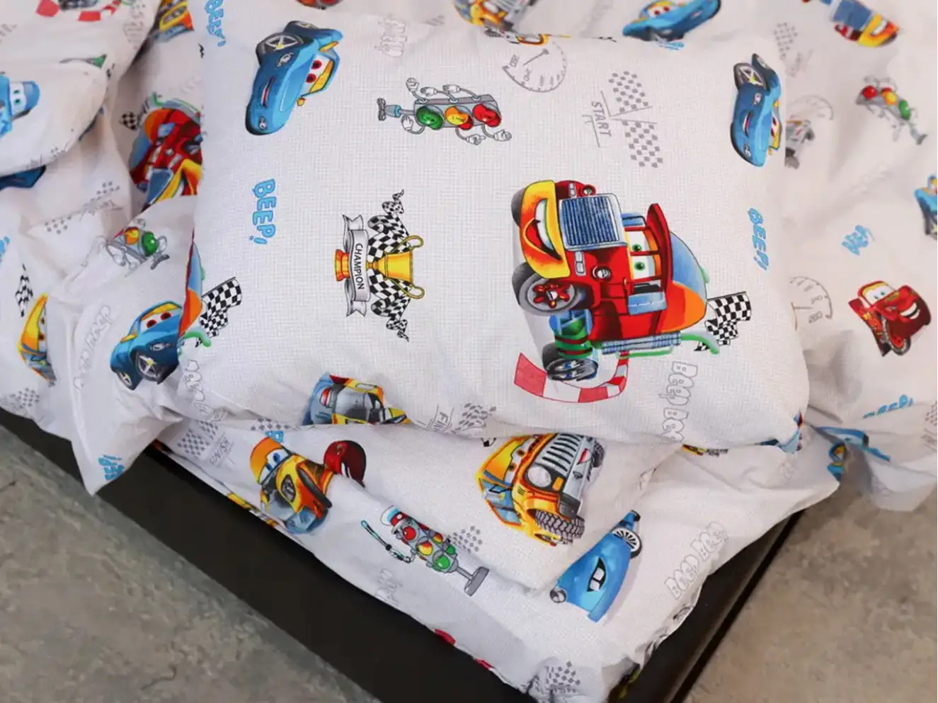 Полуторний набір постільної білизни Блискавка МакКвін 150x220 із Бязі Gold