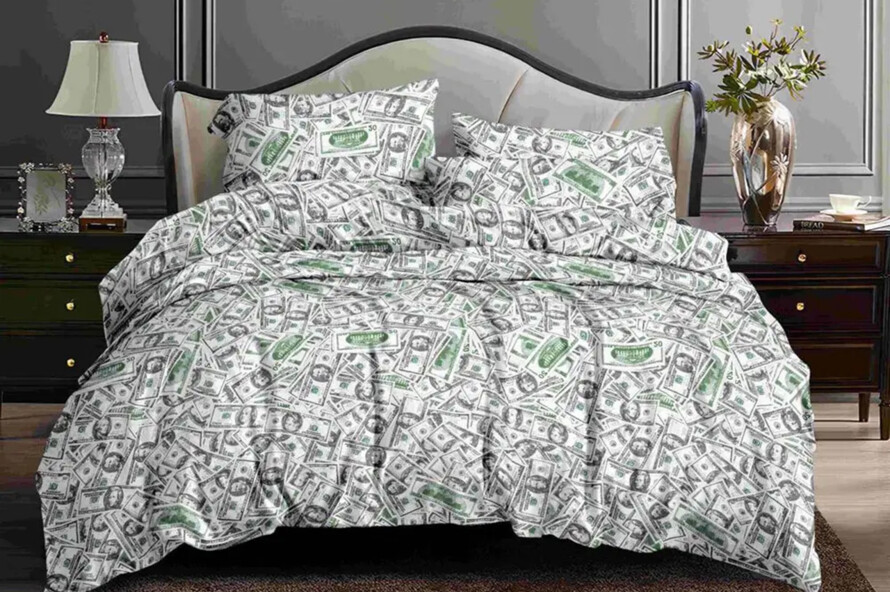 Полуторный набор постельного белья доллар 150x220 из поликотона