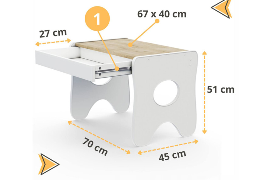 Комплект детский столик и стульчик